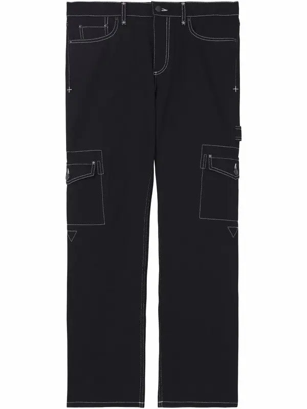 Online Burberry black straight leg jeans