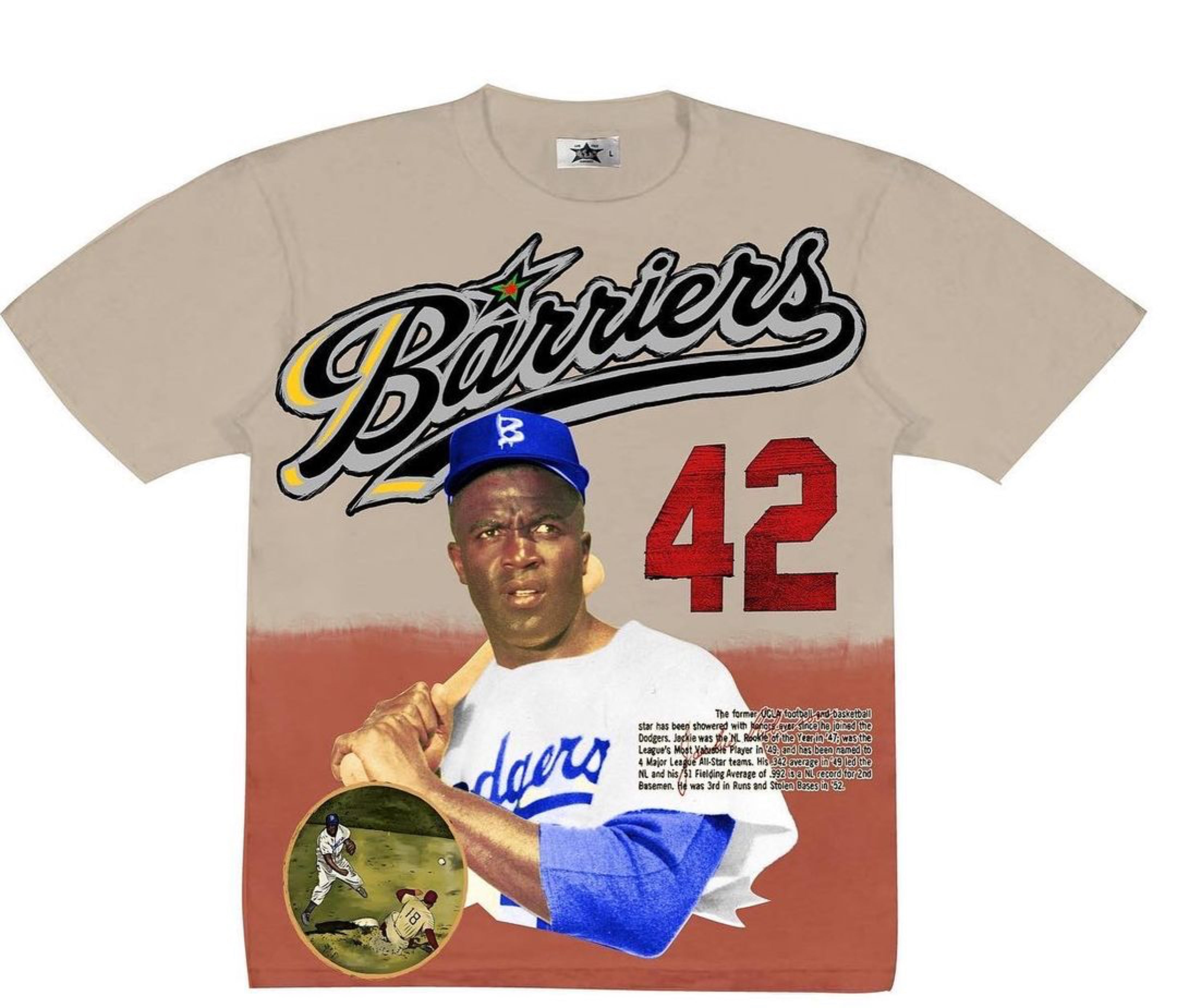 Jackie Robinson Kids T-Shirts for Sale