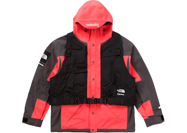 Red north face vest online