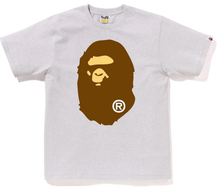 Big Ape Head Tee Grey