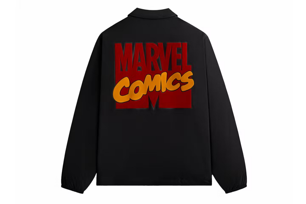 Kith x Marvel Comics Coaches Jacket Black