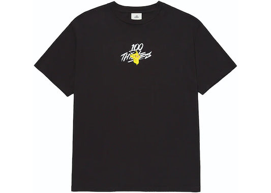 100 Thieves x Pokémon Pikachu Core T-shirt Washed Black