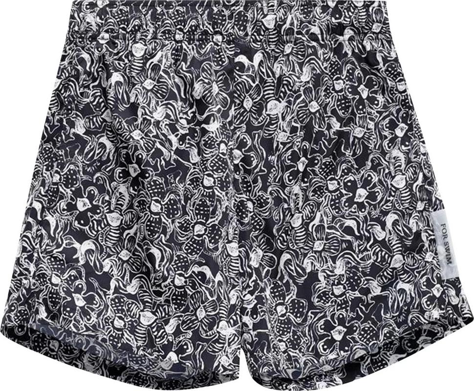 Off-White Floral Swimshorts 'Dark Blue'