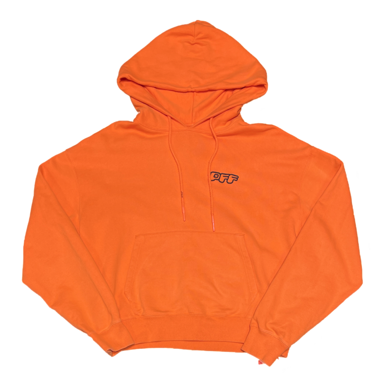 Off-White Orange Embroidered Hoodie