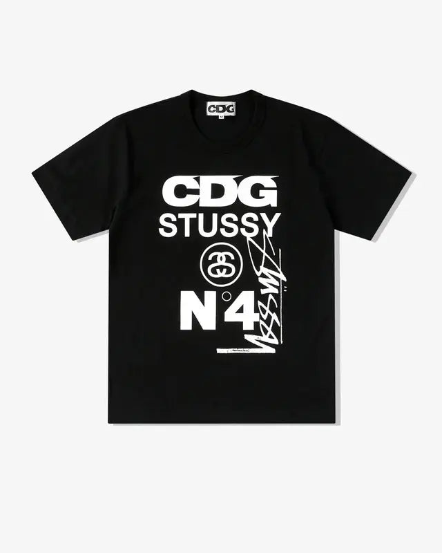 Stussy Cdg Black Tee -XL