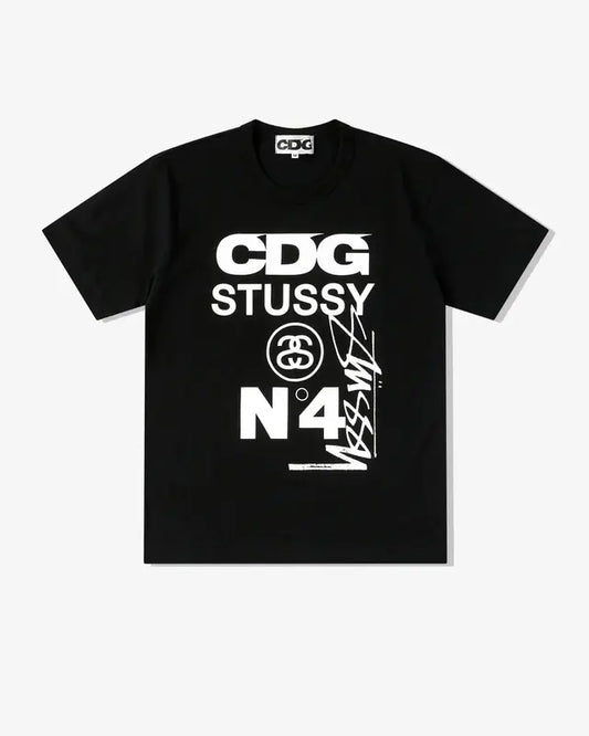 Stussy Cdg Black Tee -XL