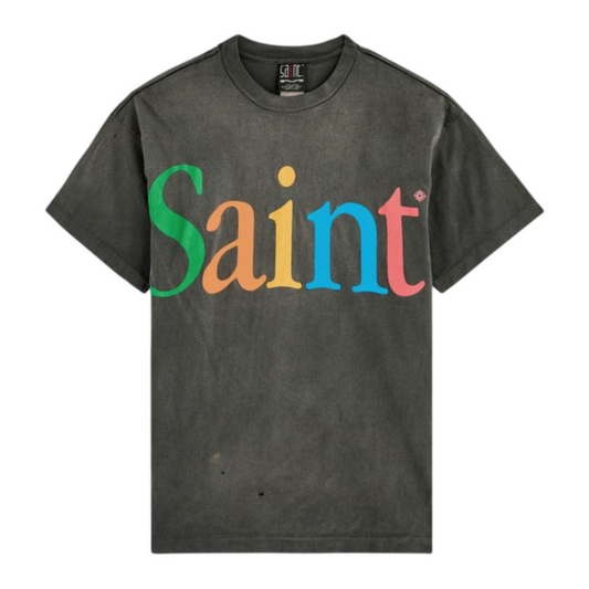 Saint Michael Apple T-shirt Black