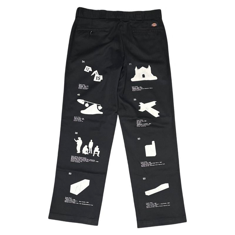 Virgil Abloh Dickies ICA "FOS" Work Pant Black