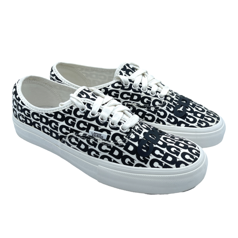 Vans Authentic Comme des Garcons White Heel Tab