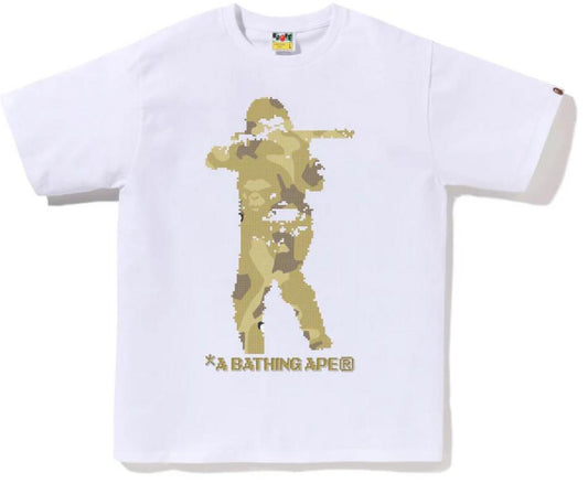 Bitmap soldier tee white