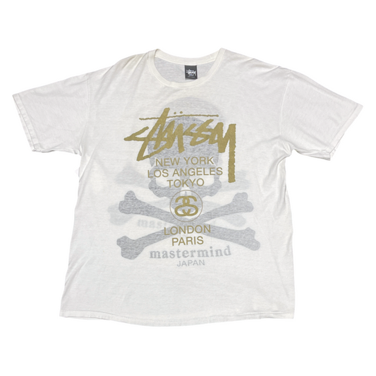 Stussy x Mastermind Tee white -L