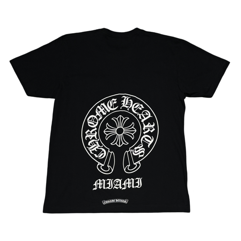 Chrome Hearts Horse Shoe Miami T-shirt Black