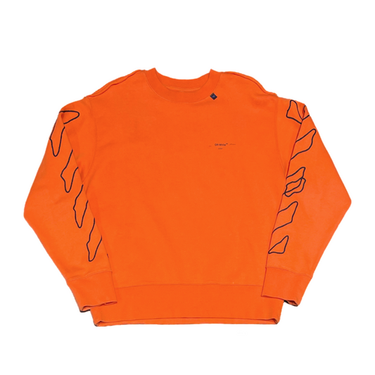 Off-White Scribble Arrows Sweatshirt Orange