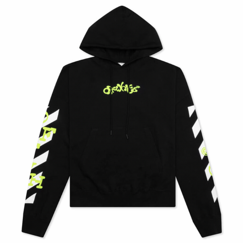 OFF-WHITE Opposite Arrow Boxy Hoodie Black