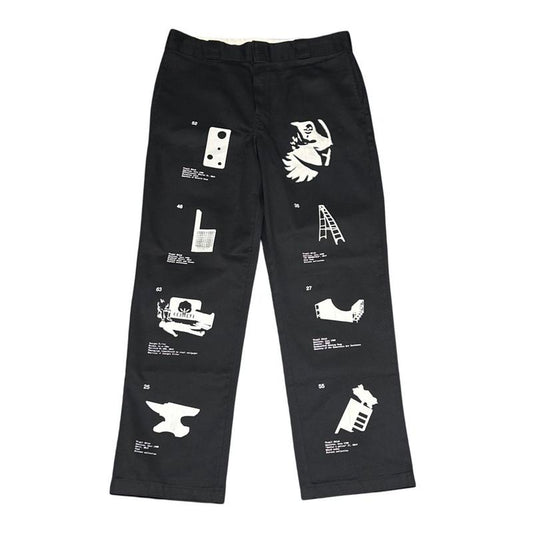 Virgil Abloh Dickies ICA "FOS" Work Pant Black