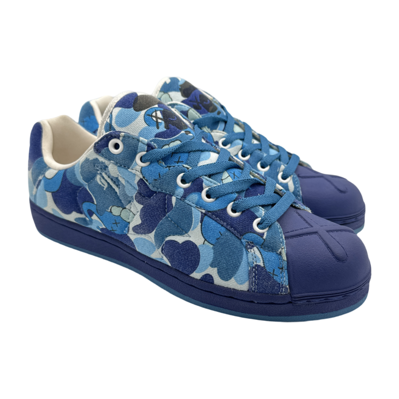 A Bathing Ape Skull Sta KAWS Blue Camo