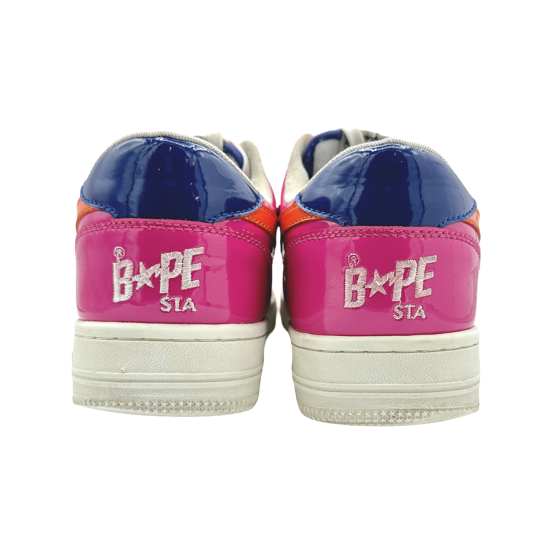 A Bathing Ape Bape Sta Low Color Block Pink Orange Navy