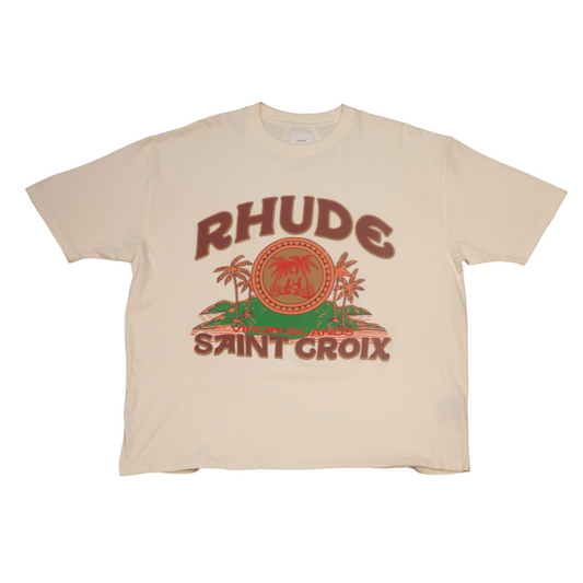 Rhude Saint Croix Tee Cream