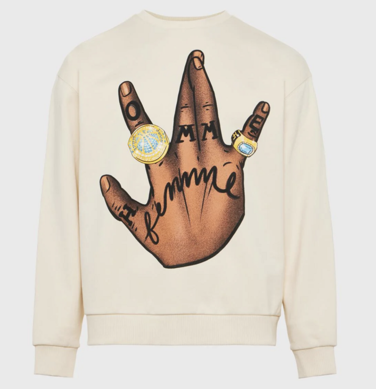 Homme Femme hand crewneck