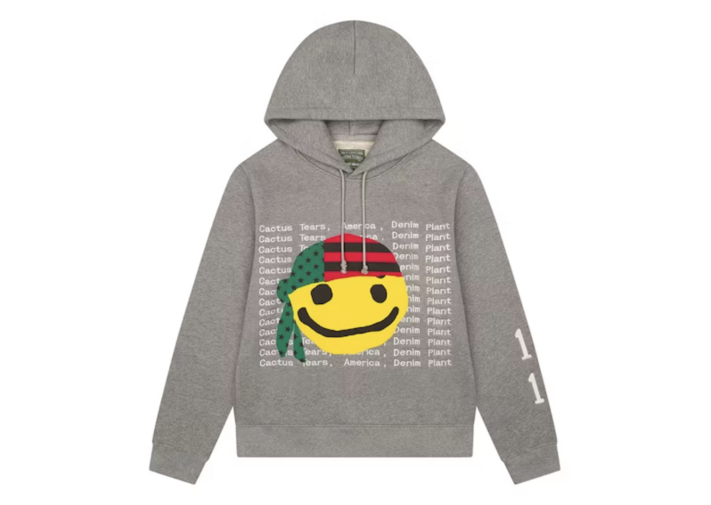 Denim Tears x CPFM Cactus Tears Hoodie Grey