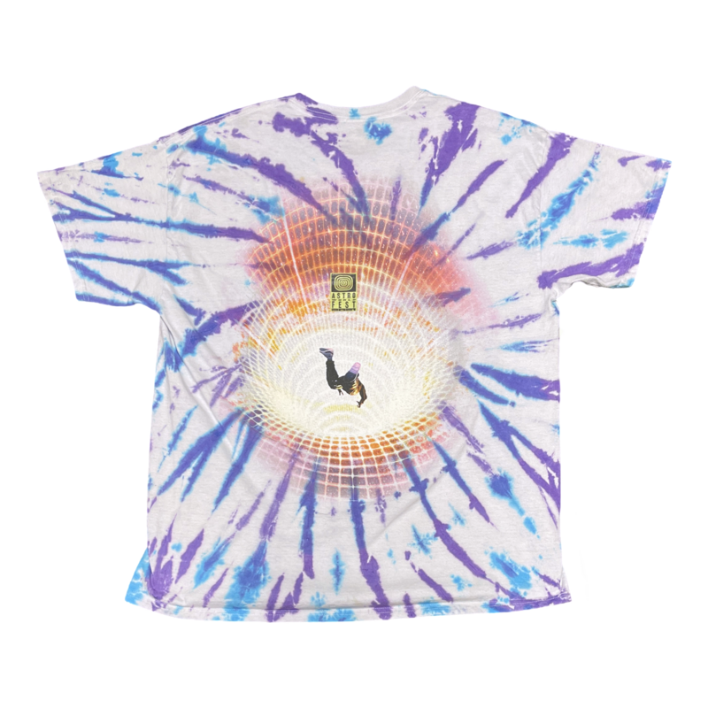 Astroworld Blue Purple Tie Dye White Tee