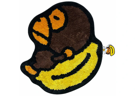 BAPE Baby Milo Banana Rug Brown Yellow