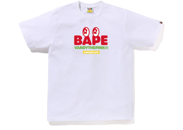 BAPE Gallery x Vandy The Pink Baby Milo Tee White