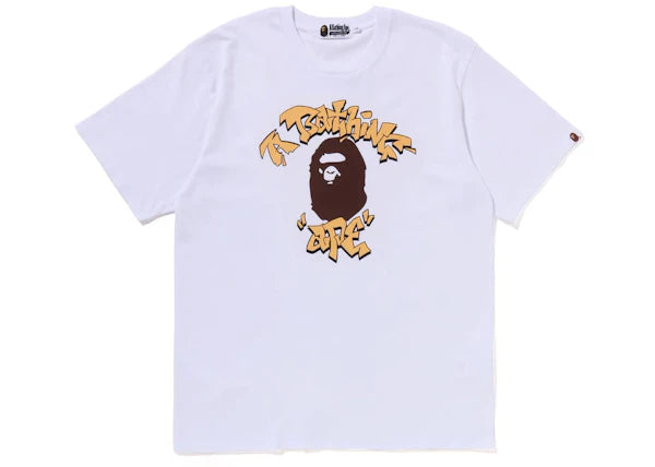 BAPE Graffiti College Tee White