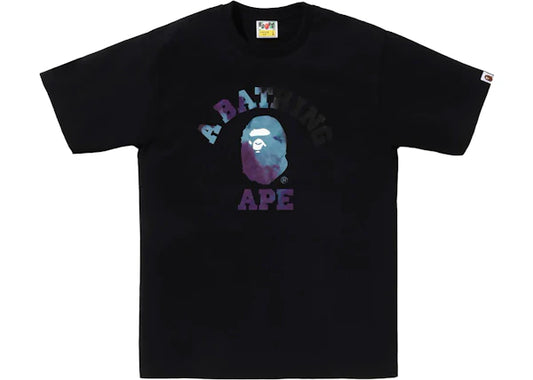 BAPE Tie Dye College Tee Black/Black