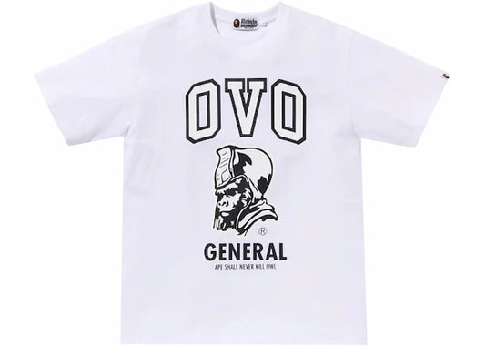 BAPE x OVO General Tee White