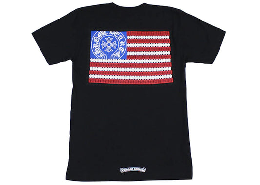 Chrome Hearts American Flag Dagger T-shirt Black