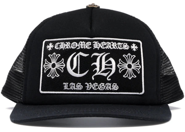 Chrome Hearts CH Las Vegas Trucker Hat Black/Black