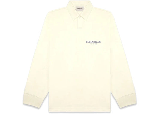 Fear of God Essentials Long Sleeve Boxy Polo Cream