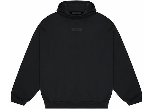 Fear of God Essentials Chest Logo Hoodie Jet Black/Jet Black