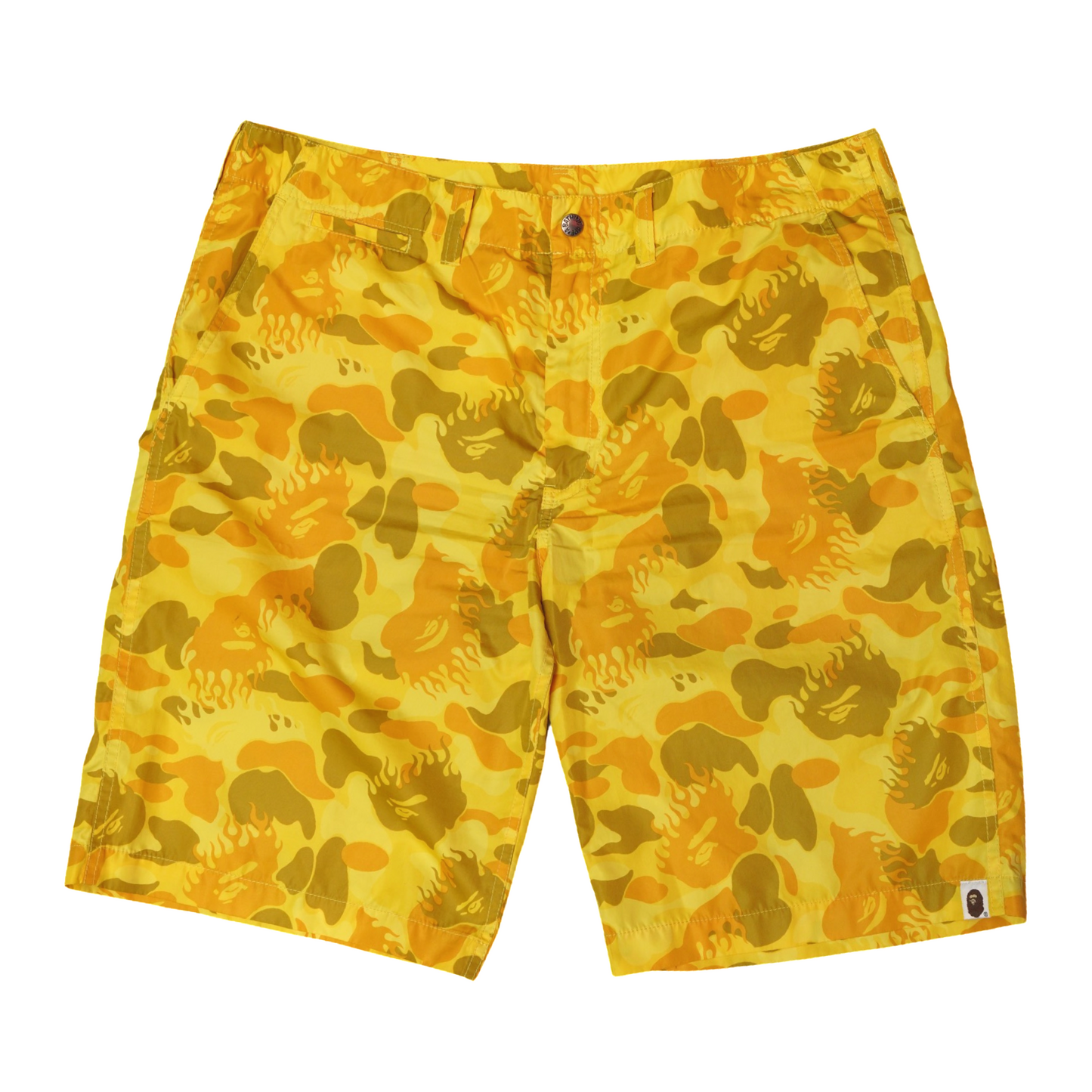 Bape Yellow Camo Beach Shorts (C)