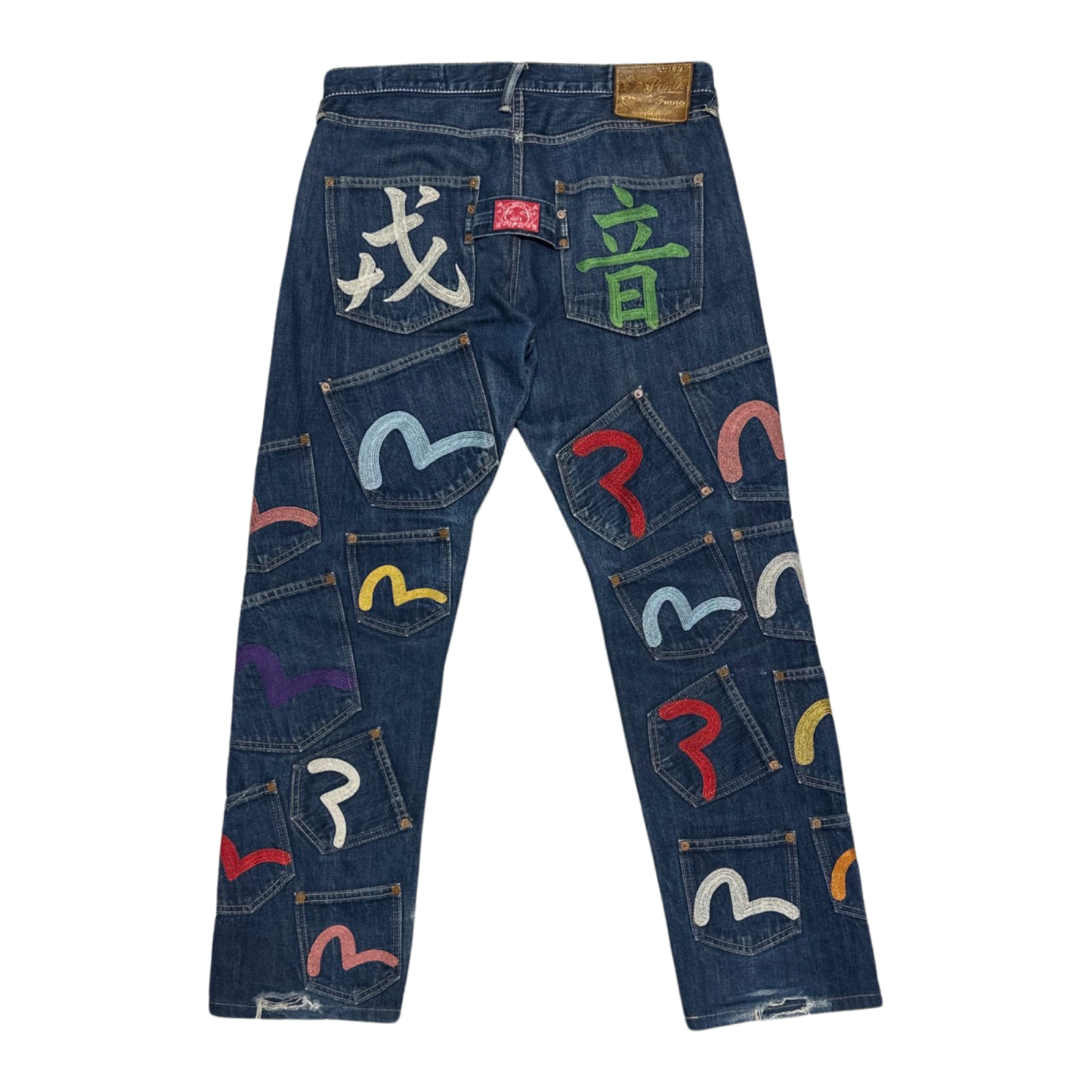 EVISU Embroidered Multi Pocket Seagull Jeans (C)