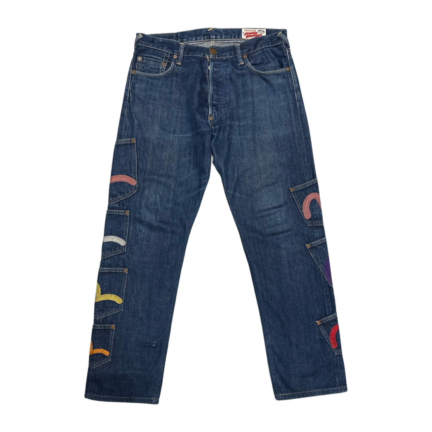 EVISU Embroidered Multi Pocket Seagull Jeans (C)