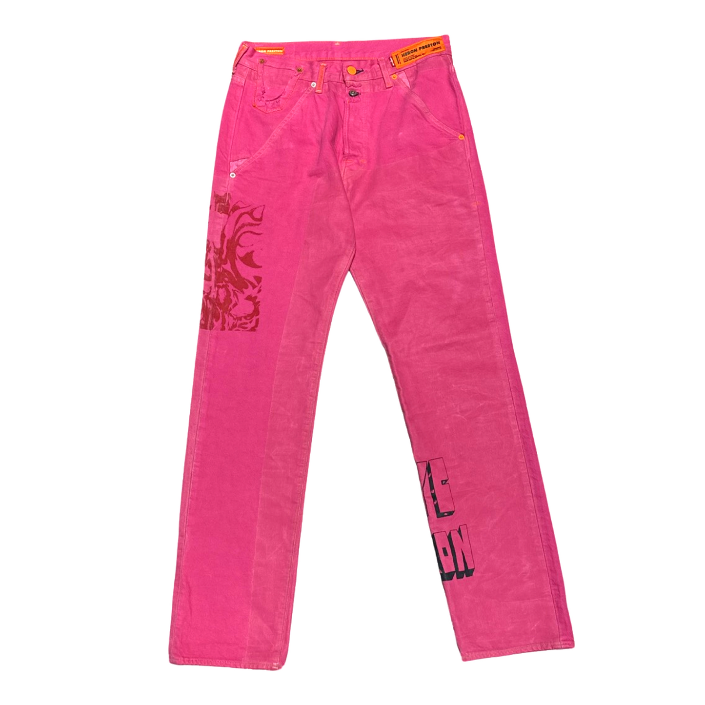 Levi's x Heron Preston 501 Pink Jeans (C)