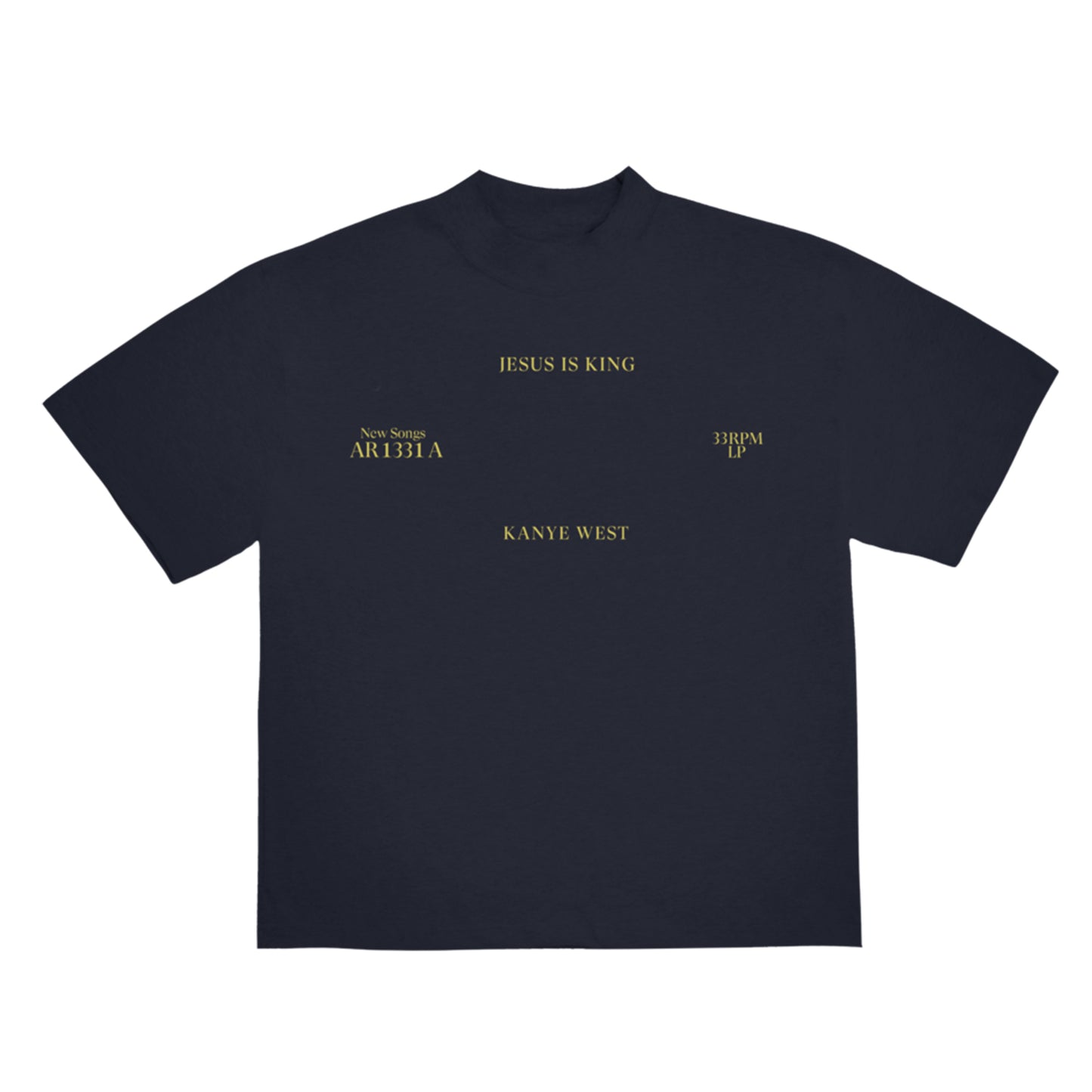Kanye West Jesus Is King Vinyl II T-shirt Navy (C)