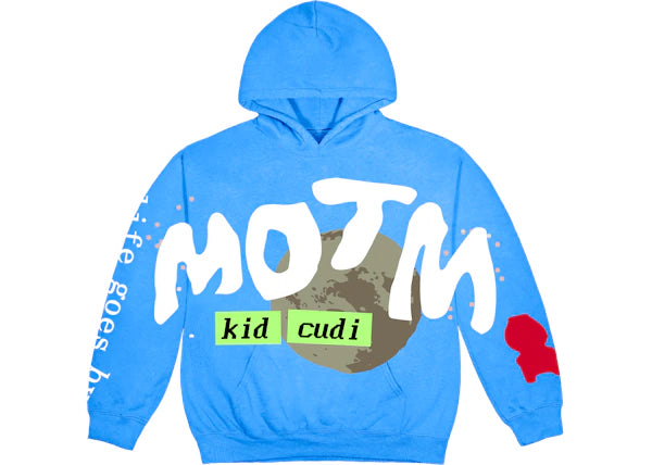 Kid Cudi CPFM For MOTM III Life Goes By Hoodie Blue