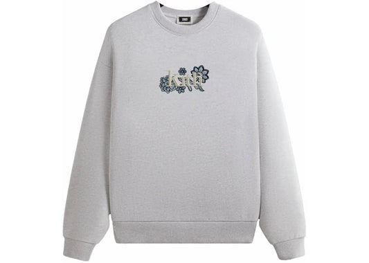 Kith Floral Lace Nelson Crewneck Light Heather Grey