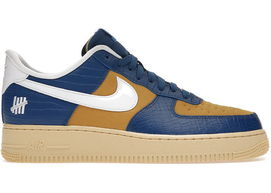 Nike Air Force 1 Low SP Undefeated 5 On It Blue Yellow Croc