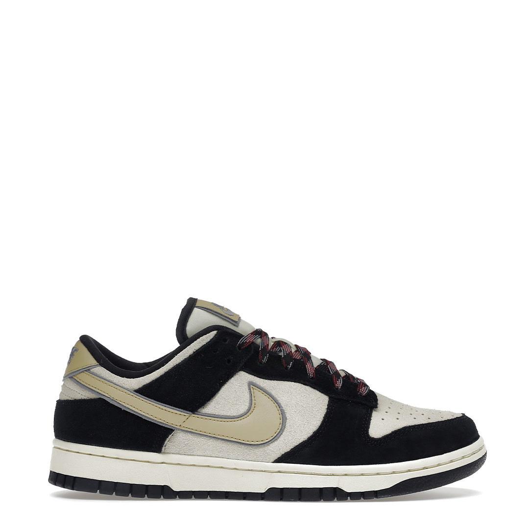 Nike Dunk Low LX Black Suede Team Gold (Women's) (C)
