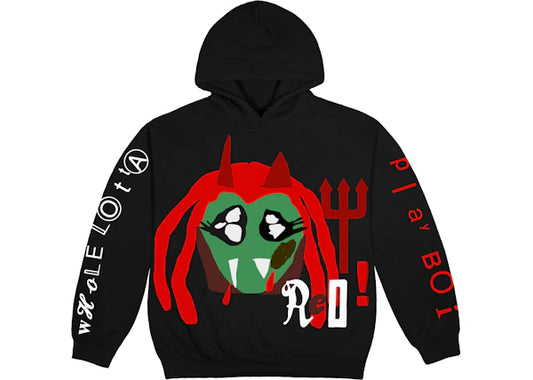 Playboi Carti x CPFM 4 WLR King Vamp Hoodie Black