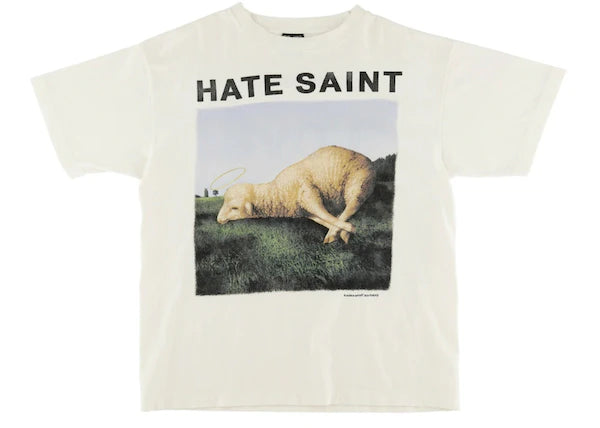 Saint Mxxxxxx Hate Sheep Tee White