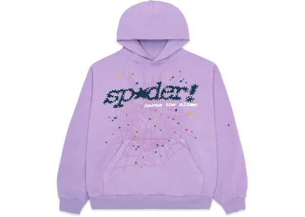 Sp5der Acai Hoodie Purple