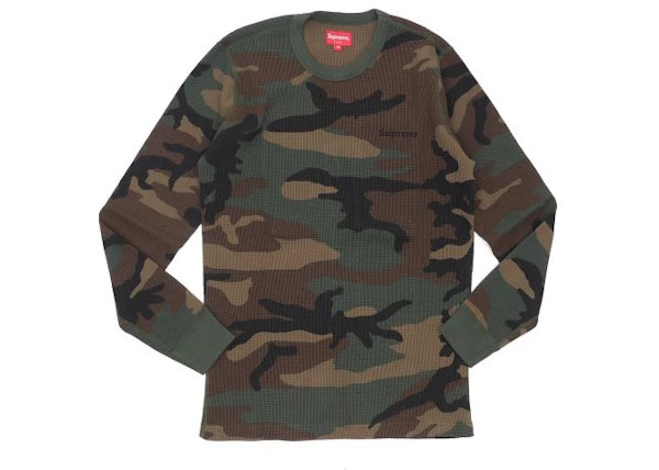 Supreme Camo Waffle Thermal Woodland