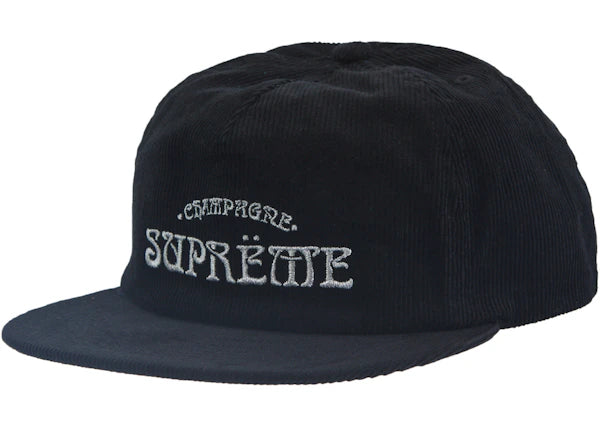 Supreme Champagne Corduroy 5-Panel Black