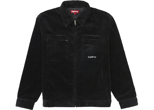 Supreme Corduroy Zip Jacket Black