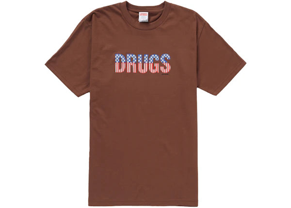 Supreme Drugs Tee Brown